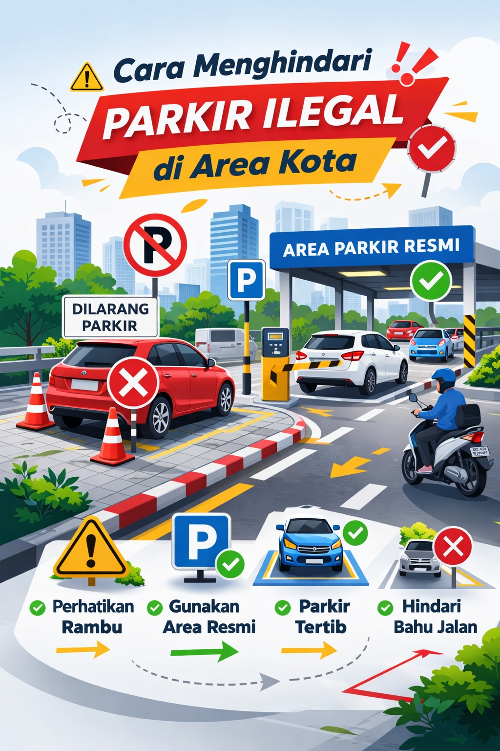 Cara Menghindari Parkir Ilegal di Area Kota